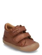 First™ Sport Velcro Shoe Shoes Pre-walkers - Beginner Shoes  Brown Pom Pom