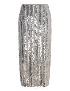 Vmefa Hw 7/8 Skirt Jrs Skirts Knee-length & Midi Skirts Silver Vero Moda