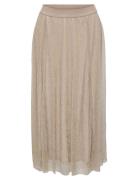 Olmtinga Shine Skirt Jrs Skirts Knee-length & Midi Skirts Beige Only Maternity