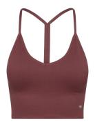 Ribbed Seamless V Bra Sport Women Sport Clothing Sport Bras - All Burgundy Drop Of Mindfulness