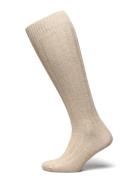 Bodil Chunky Knee-Highs Lingerie Socks Knee High Socks Cream Swedish Stockings