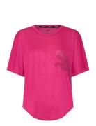 Train All Day Big Cat Tee Sport Women Sport Clothing Sports Tops & T-shirts Sport T-Skjorte Pink PUMA