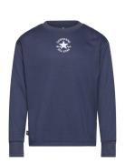 Lk-L/S Knit Top Sport T-shirts Long-sleeved T-Skjorte Navy Converse