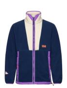 Yu Fleece Jacket Tops Sweatshirts & Hoodies Fleeces & Midlayers Navy Helly Hansen