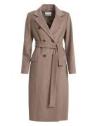 Wool Coat, Cadeo Uldfrakke Frakke Beige Ivo Nikkolo