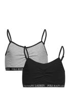 2T-2Pk Bralettes Night & Underwear Underwear Tops Black Polo Ralph Lauren