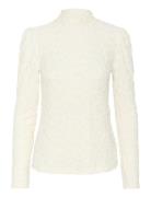 Crelf Blouse Tops Blouses Long-sleeved Cream Cream