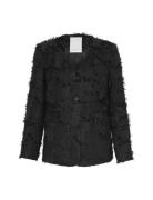 Mschaugustina Loose Blazer Blazers Single Breasted Blazers Black MSCH Copenhagen