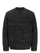 Jorwinter Space Dye Knit Styd Aw24 Tops Knitwear Round Necks Black Jack & J S