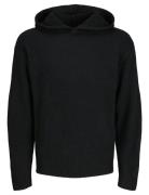 Jorollie Knit Hood Styd Aw24 Tops Sweatshirts & Hoodies Hoodies Black Jack & J S