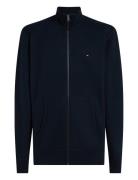 Essential Fleece Zt Stand Collar Tops Knitwear Cardigans Navy Tommy Hilfiger