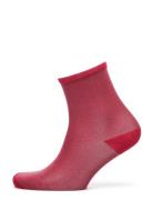 Dina Solid Lingerie Socks Regular Socks Red Becksöndergaard