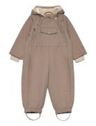 Matwisto Fleece Lined Spring Coverall. Grs Outerwear Coveralls Shell Coveralls Beige MINI A TURE