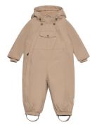 Matwisti Fleece Lined Snowsuit. Grs Outerwear Coveralls Snow-ski Coveralls & Sets Beige MINI A TURE