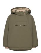 Matwang Fleece Lined Winter Jacket. Grs Outerwear Jackets & Coats Winter Jackets Green MINI A TURE