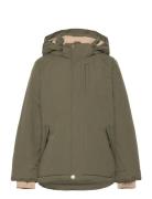 Matadyanko Fleece Lined Winter Jacket. Grs Outerwear Jackets & Coats Winter Jackets Khaki Green MINI A TURE