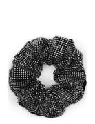 Kelly Crystal Scrunchie Accessories Hair Accessories Scrunchies Black SUI AVA