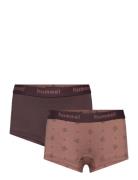 Hmlcarolina Hipsters 2-Pack Night & Underwear Underwear Panties Brown Hummel