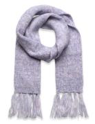 Tricolour Knit Scarf Accessories Scarves & Neckwarmers Neckwarmers Purple Mango