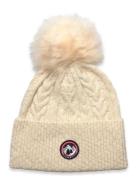 Avoriaz Cable-Knit Beanie Accessories Headwear Beanies Cream Twist & Tango