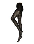 Tights 40 Den Houndstooth Lingerie Pantyhose Black Lindex