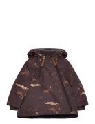 Polyester Baby Jacket - Aop Outerwear Jackets & Coats Winter Jackets Brown Mikk-line