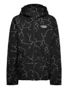 High In The Hood Printed Yth Outerwear Snow-ski Clothing Snow-ski Jacket Black Quiksilver