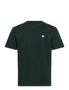 Wwace Badge T-Shirt Tops T-Kortærmet Skjorte Green Double A By Wood Wood