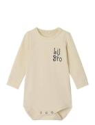 Nbmlaby Ls Body Bodies Long-sleeved Beige Name It