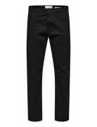 Slh175-Slim New Miles Flex Pant Noos Bottoms Trousers Chinos Black Selected Homme