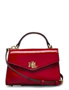 Patent Leather Small Farrah Satchel Bags Small Shoulder Bags-crossbody Bags Red Lauren Ralph Lauren