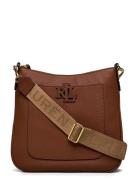 Pebbled Leather Large Cameryn Crossbody Bags Crossbody Bags Brown Lauren Ralph Lauren