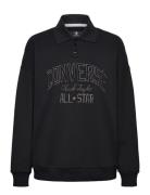 Retro Chuck Button Down Crew Sport Sport Clothing Sport Fleeces & Midlayers Black Converse