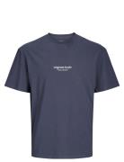 Jorvesterbro Tee Ss Crew Neck Noos Mni Tops T-Kortærmet Skjorte Navy Jack & J S