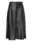 Veganibbeleen Skirt Skirts Knee-length & Midi Skirts Black Bruuns Bazaar