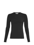 Mschbetrina O Ls Top Tops T-shirts & Tops Long-sleeved Black MSCH Copenhagen