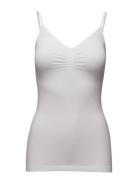 Cc Heart Seamless Camisole Tops T-shirts & Tops Sleeveless White Coster Copenhagen