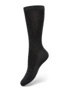 Magda Shimmery Socks Lingerie Socks Regular Socks Black Swedish Stockings