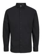 Jjeaxel Stretch Shirt Ls Noos Jnr Tops Shirts Long-sleeved Shirts Black Jack & J S