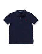 The Iconic Mesh Polo Shirt Tops T-shirts Polo Shirts Short-sleeved Polo Shirts Blue Ralph Lauren Kids