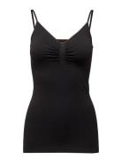 Cc Heart Seamless Camisole Tops T-shirts & Tops Sleeveless Black Coster Copenhagen