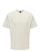 Onsfred Life Rlx Ss Tee Noos Tops T-Kortærmet Skjorte White ONLY & SONS