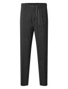 Slh190-Reg Tapered Leroy Pleat Pant Noos Bottoms Trousers Casual Grey Selected Homme