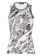 Delia Printed Tank Top Sport Women Sport Clothing Sports Tops & T-shirts Sport Tank Tops White J. Lindeberg