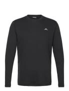 Ade T-Shirt Ls Sport Men Men Sports Clothes Sport Tops Sport T-Skjorte Black J. Lindeberg