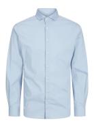 Jjeaxel Stretch Shirt Ls Noos Jnr Tops Shirts Long-sleeved Shirts Blue Jack & J S