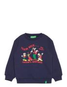 Sweater L/S Tops Sweatshirts & Hoodies Sweatshirts Navy United Colors Of Benetton