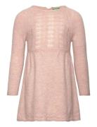 Dress Dresses & Skirts Dresses Casual Dresses Long-sleeved Casual Dresses Pink United Colors Of Benetton