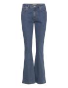 Ivy-Tara Jeans Cool Coating Denim Bottoms Jeans Flares Blue IVY Copenhagen