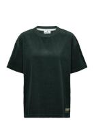 Akvillads Corduroy S/S Tee Tops T-shirts & Tops Short-sleeved Khaki Green Anerkjendt